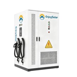 125kw 261kwh Dual Cooling Solar LiFePO4 Cell Lithium Solar Battery Storage IP55 Outdoor Cabinet Bess with Dual DC EV Charging Guns