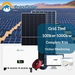 Enjoy Solar 100KW 300KW 500KW 800KW 1MW Grid Tied Three Phase Solar Power System