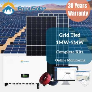 Enjoy Solar 1MW 2MW 3MW 4MW 5MW Grid Tied Three Phase Solar Power System