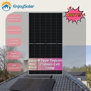 N type 700W 710W 720W 730W Topcon Bifacial Solar Panel Mono Photovoltaic PV Panel 